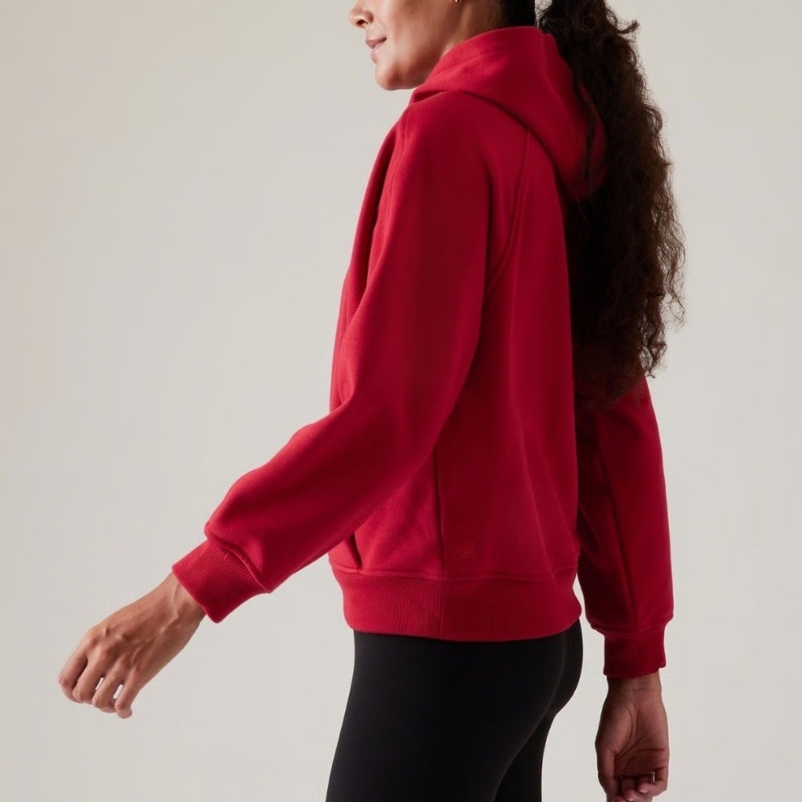Athleta Cozy Karma Hoodie Sweatshirt Clover Berry - size small