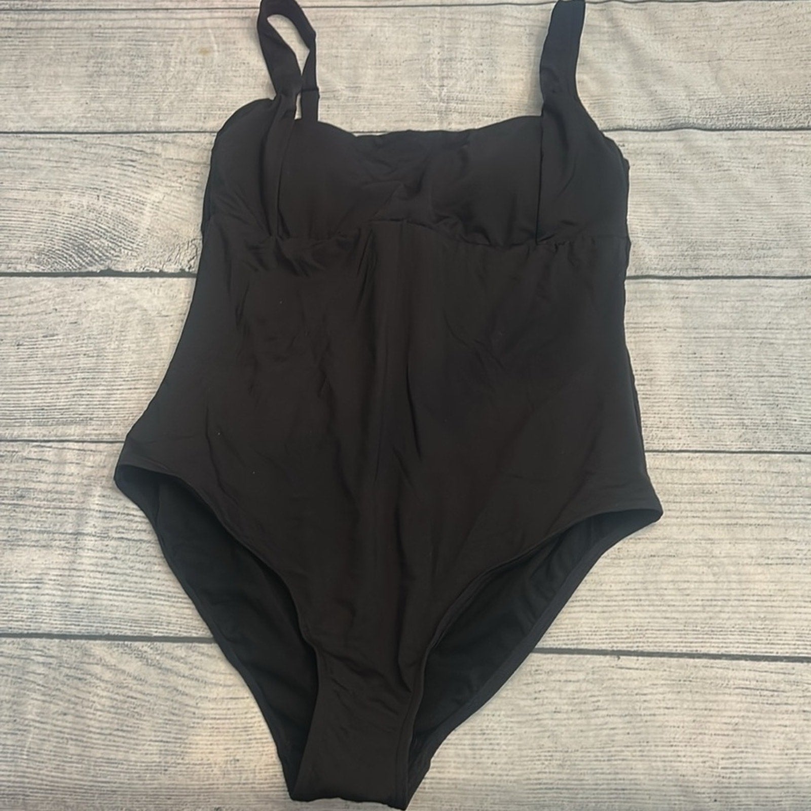 NWT Sea Level Essentials Square Neck One Piece In Black