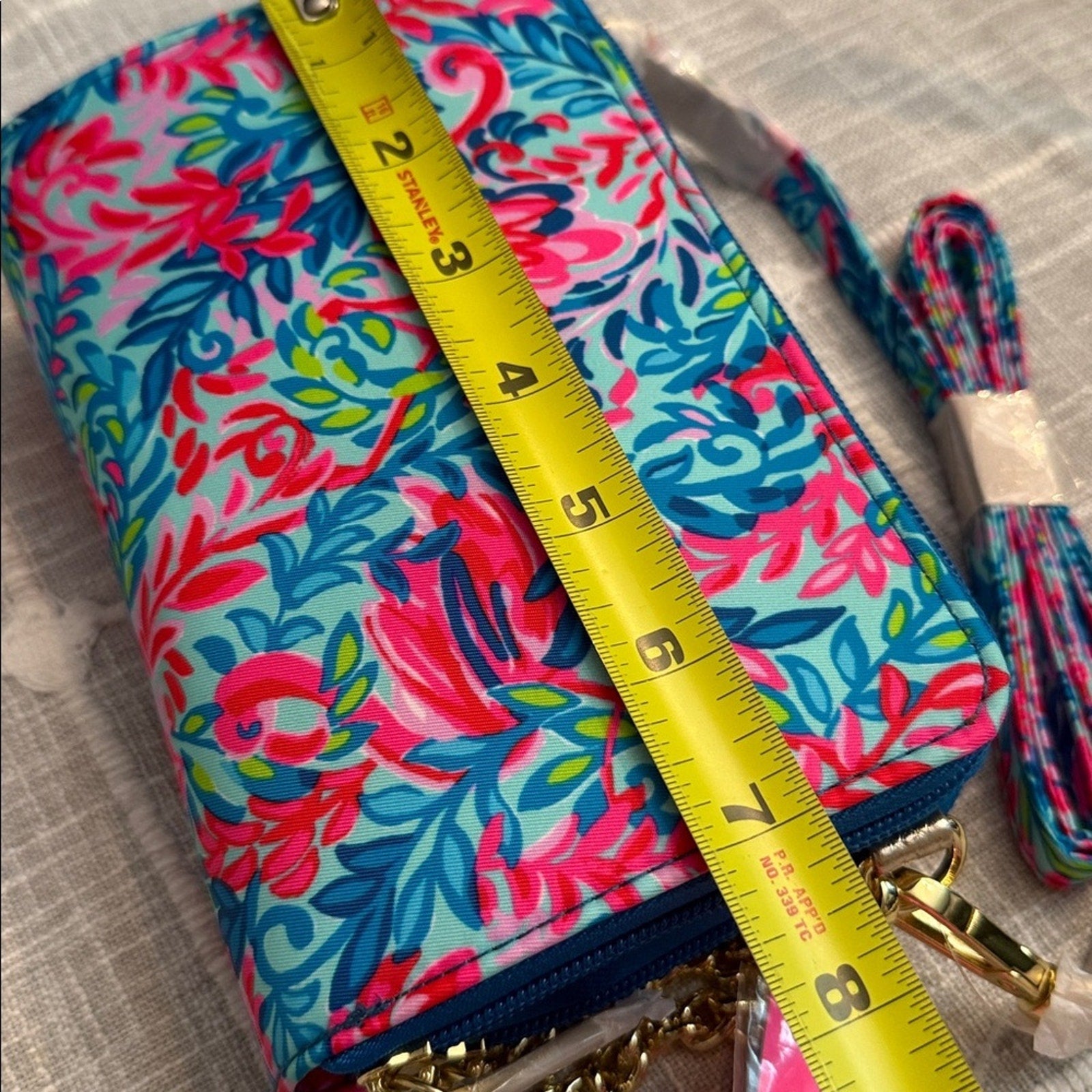 Lilly Pulitzer Marsten Crossbody Surf Blue Flim Flam - NEW