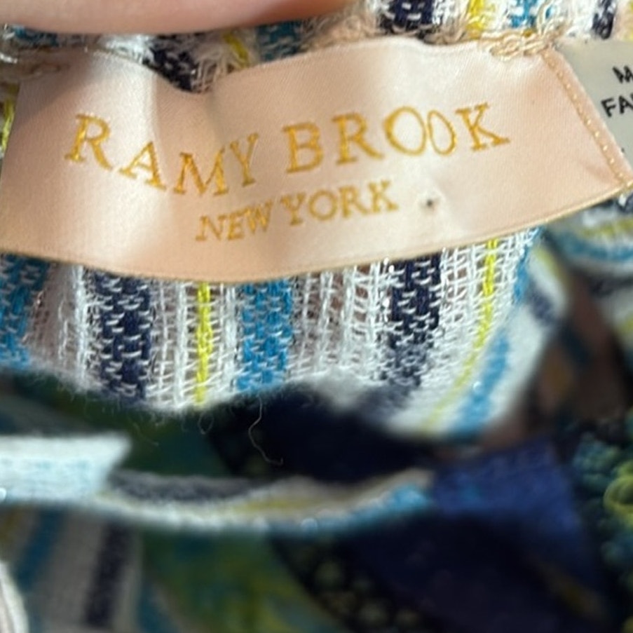 Ramy Brook Striped Off-The-Shoulder Blouse - size small