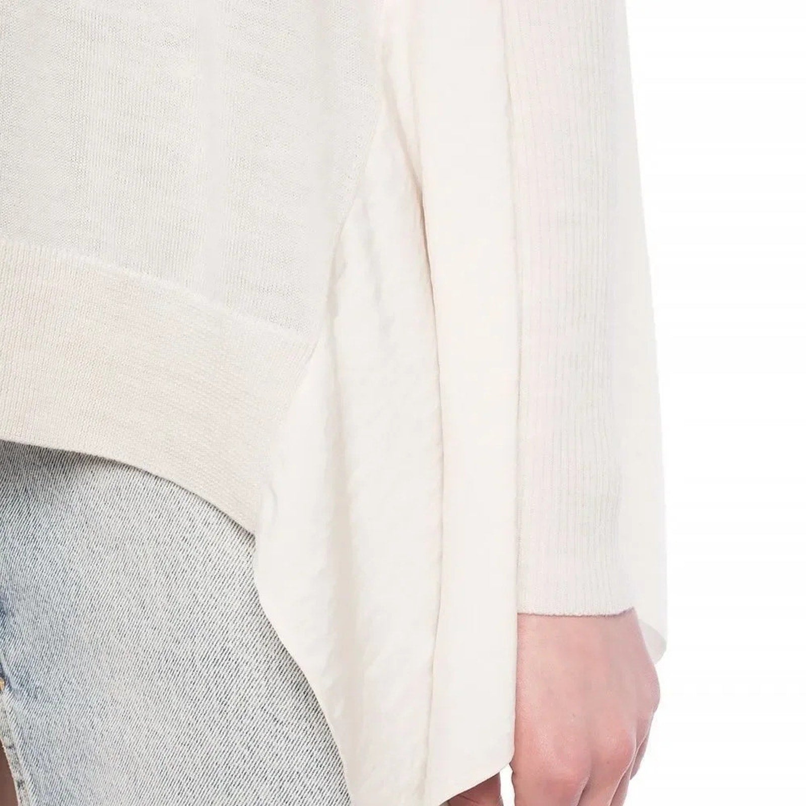 NWT Allsaints Merino Wool Sweater Alda Roll Neck Turtleneck Long Sleeve - size S