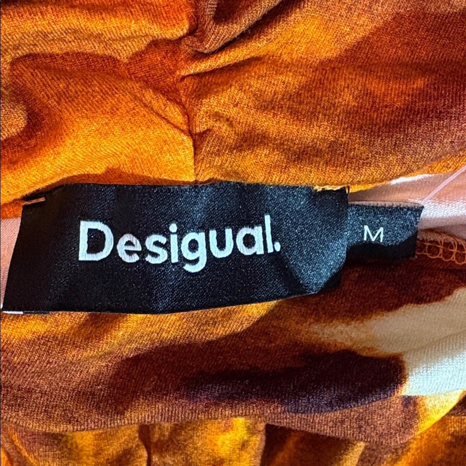 Desigual Tie Dye Draped Top - size M