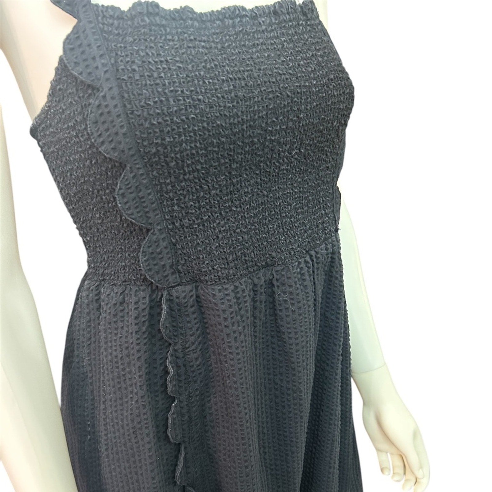 Vineyard Vines Seersucker Scalloped‎ Sundress Size - size M